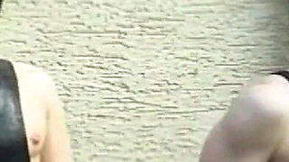 Pissing outdoor & anal domination