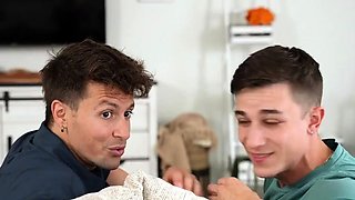 French big boobs stepmom work around two joysticks