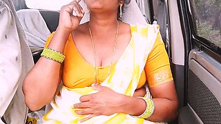 Indian Maid Car Sex with House Owner. Telugu Dirty Talks.