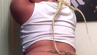 Big boobs webcam slut toys her asshole