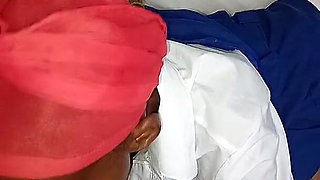 18 Year Old College Girl in Uniform Fucked Doggie by Old Man