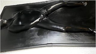 Vacbed + Lube + Bad Dragon Nox Dildo + Wand = Multiple Orgasms For Miss Perversion