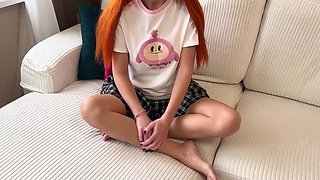 Taboo Stepdad Fills My Mouth With Cum While My Pussy Is Still Full - Russian Teen Amateur With English Subs