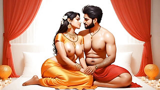 Beautiful Bhabhi Got Doggie Cream pie in Indian Saree