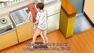 Anime beauty takes hard cock before breakfast in her kitchen