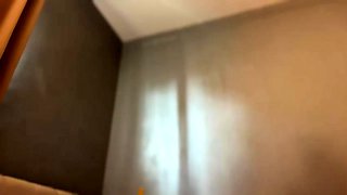 Asian shemale Arty fondles herself in solo cock masturbation