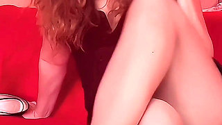 My Long Legs & Wet Pussy Through Nylons on Our Date Night