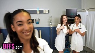 Claire Black, Three Doctors & Lucky Patient Get Hot and Heavy in Wild Group Sex Session