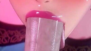 [kpop Demon Hunters] Zoey Sloppy Blowjob 3D Animation