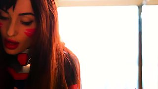 MyKinkyDope DVa OverWatch Cosplay Handjob FootJob JOI Video