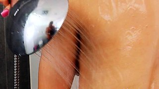 Passion HD teen brunette showers and fucks