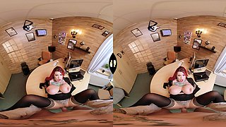 Strict Boss - Huge Tits Redhead Fucked POV at the Office