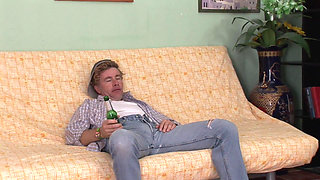 Depraved stepdad punishes his sexy stepdaughter