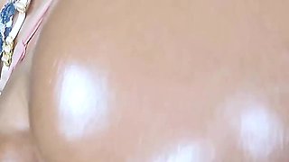 Lucky Masseur Fuck Colombian Married Big Ass Wife with Big Ass on Massage Bed