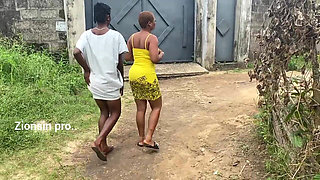 Naughty African Teen Showcasing Their Asses in Broad Daylight