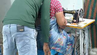 My Mother-in-law, a Tailor, Was Sewing Clothes, so I Had Sex with Her as if to Help Her.