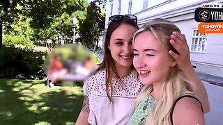 Two passionate black-haired gals taste moist vulvas