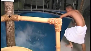 Ricci and Andrea fuck in the Caribik sauna