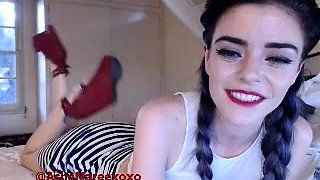 Cute blonde amateur webcam teen masturbating