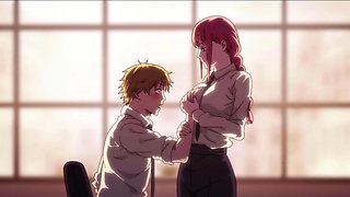 Horny Chainsaw-man Get Fucked At Work ( Uncensored )