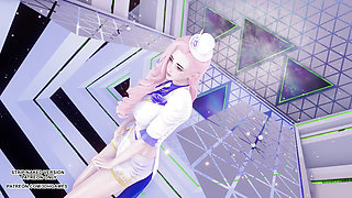 MMD LEE SUHYUN - ALIEN Seraphine Sexy Kpop Dance League Of Legends Uncensored Hentai 4K