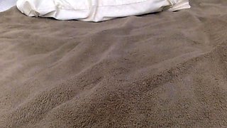 Hairy brunette Ansie Rocher toys her bushy pussy