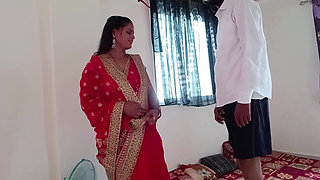 The Electrical Shop Owner Came to Riya Bhabhi's House to Put a Bulb When Riya Bhabhi Grabbed His Penis and Started Sucking It an