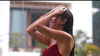 Amateur teen in a long intense solo scene