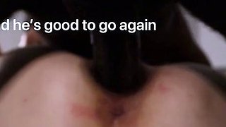 Bbc bull made blond cuckold white milf's pussy sore and she