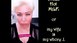 Charming Russian Slut Wife Aimee: Solo with a Dildo in Her Shaved Mature Cunt