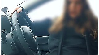 Pornstar In Belly Inflation Category Almost Pops On A Public Parking Lot As People Walk By