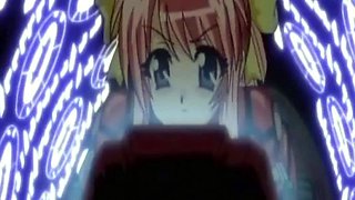 Busty anime teen licked out