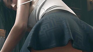 Final Fantasy: Tifa Lockhart, Rich Romantic Fuck in the Shower (fucking Tifa's Perfect Tits, Sex Compilation) Hydrafxx