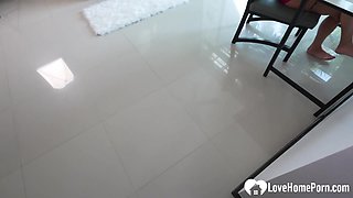 Trying different positions before taking a nap
