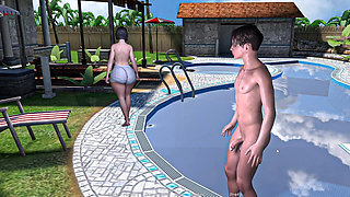 Liza Having Fun in Swimming Pool