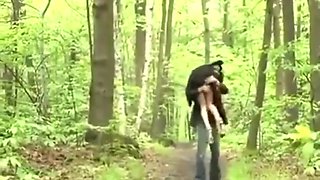 Young Ebony Trans Queen Nella Gets Dick In The Woods Of France