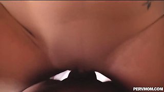 Relaxing Step-Mom Kat Dior Rides Rod in POV
