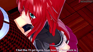 Rias Gremory sex in the Library - DXD NTR Madness Series