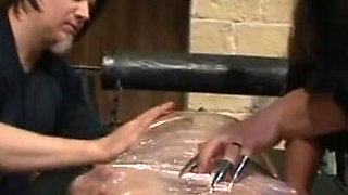 Bondage wrapped in foil humiliating