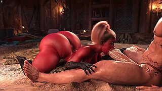 Future Money Mans BBW Evil Girl Cowgirl Ride on Monster Cock Deepthroat Blowjob