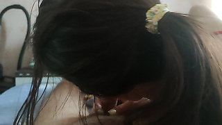 Young Stepsister Wants to Suck Cock Quickly and Skip Classes