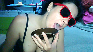 Food Porn Fantasy. Eating Cum