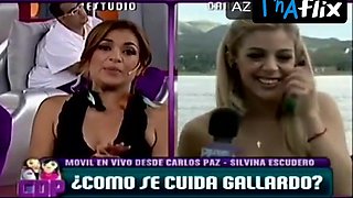 Silvina Escudero Bosoms, Swimsuit Vignette in Cuestion De Peso