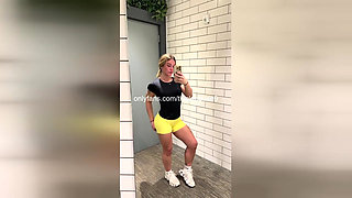 TikTok Live Yoga Stretch: 18yo Pussy Lips Flashed & Fucked Hard