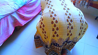 Indian Muslim Bhabhi Gets Stuck Under the Bed While Cleaning the House