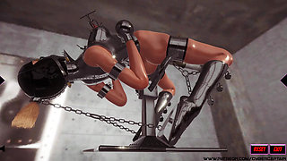 Heavy Metal Bondage BDSM Slave 3D Fetish Game!