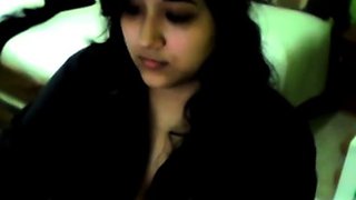 Big-Breasted Indian Amateur BBW Teases on Webcam
