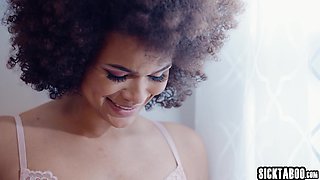 Ebony big ass teen Scarlit Scandal kissed hot big tits black teen Alina Ali