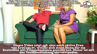 German Blonde Mature Cougar Stepmom Fucks Her Stepson