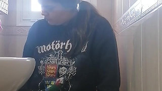 Watcher on Toilet